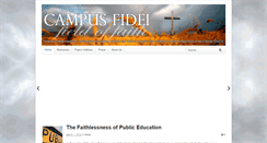 Desktop Screenshot of campusfidei.net