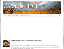 Tablet Screenshot of campusfidei.net
